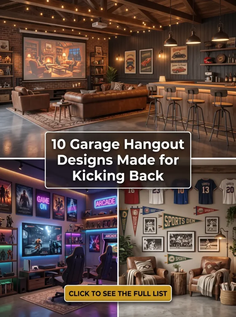 Garage Hangout Designs