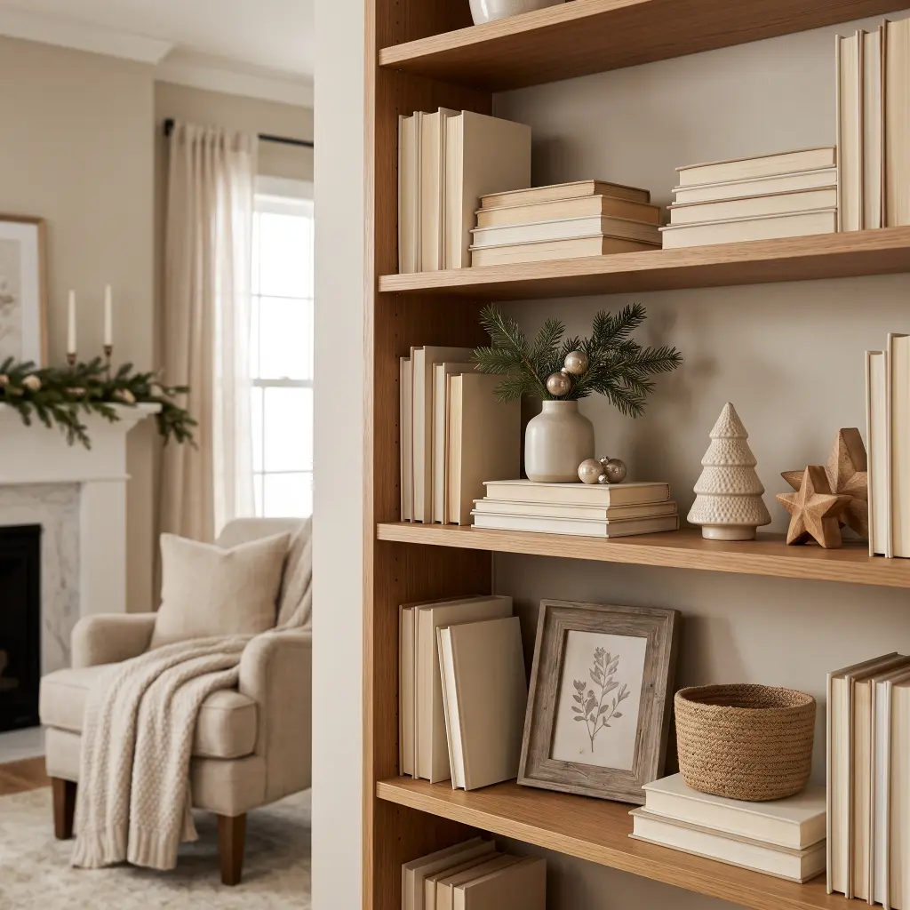 How to Style Shelves for a Collected Christmas Look: Amazing Ideas for Beautiful Christmas Shelves 2 Shelves for a Collected Christmas