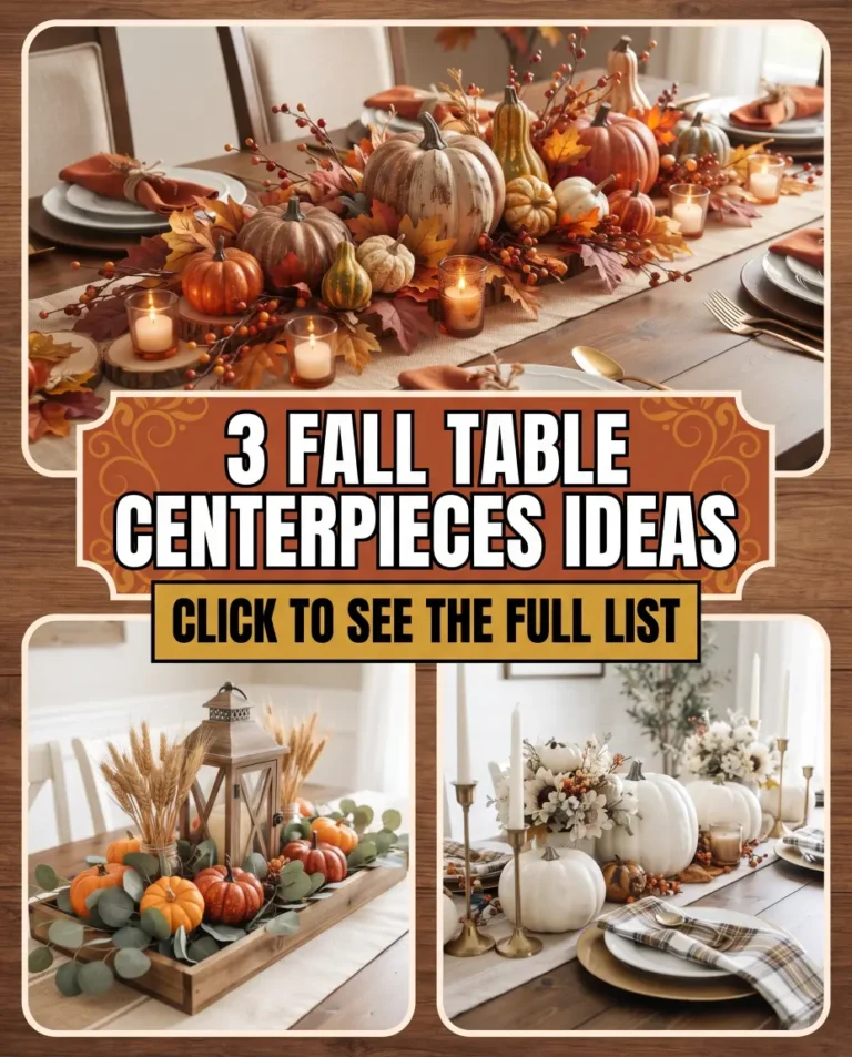 fall table centerpieces