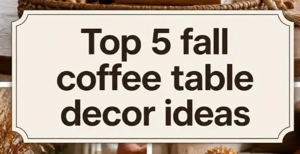 Fall Coffee Table Decor