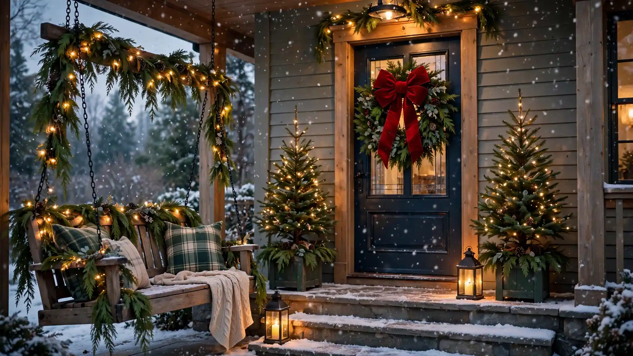 15 Festive Christmas Porch Decor Ideas to Welcome the Holidays 1 christmas porch decor