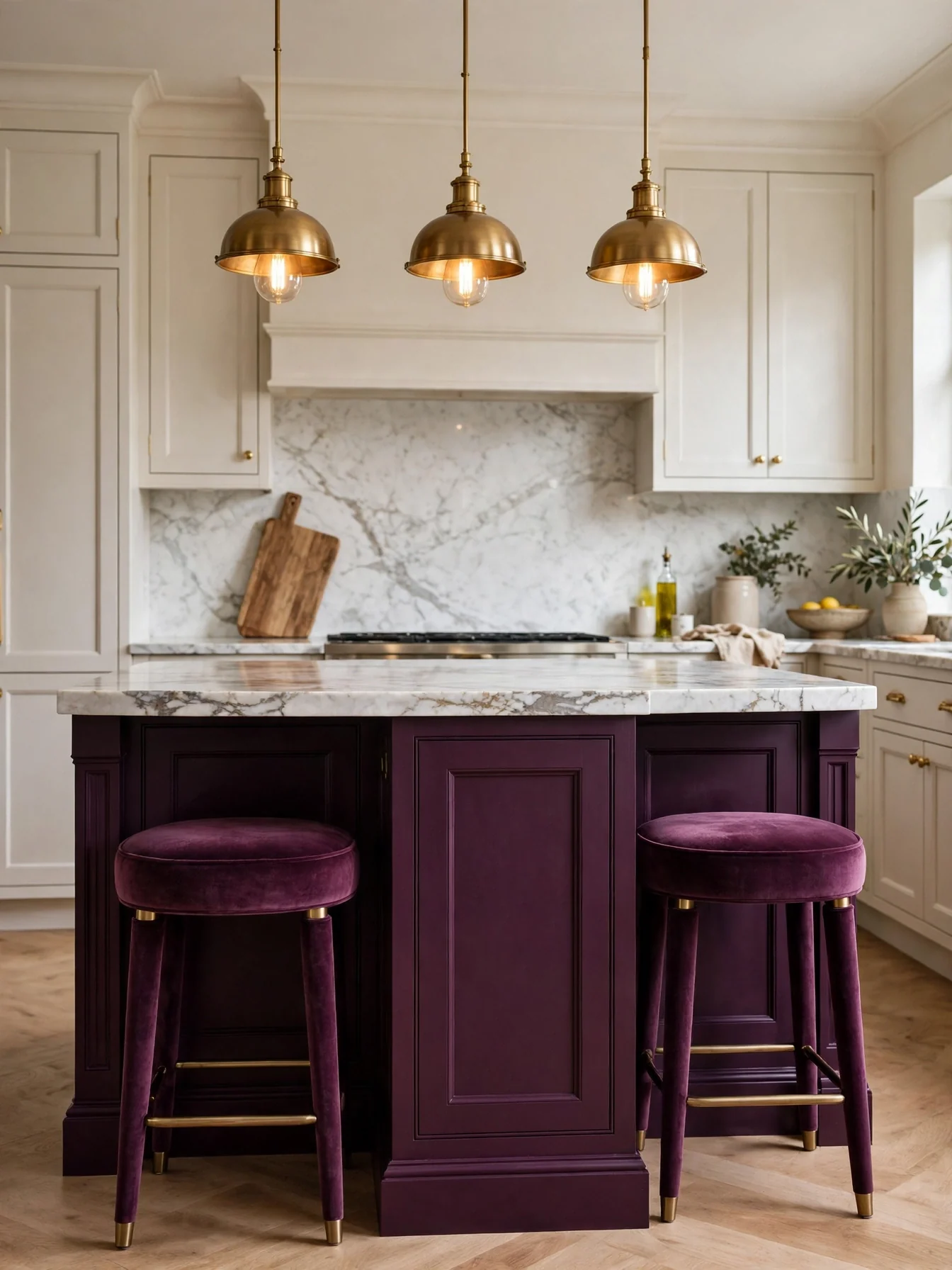 aubergine kitchen