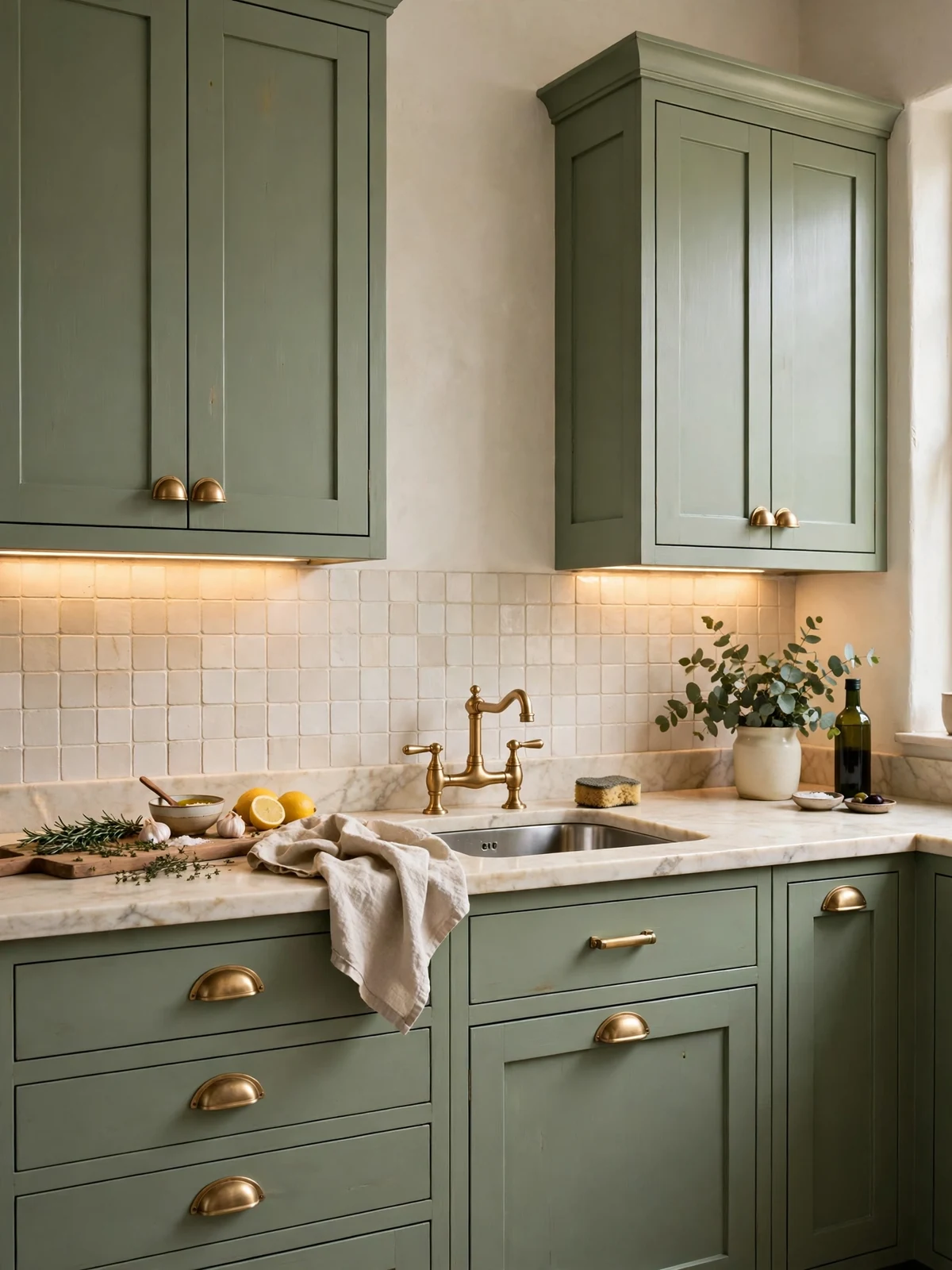sage green kitchen