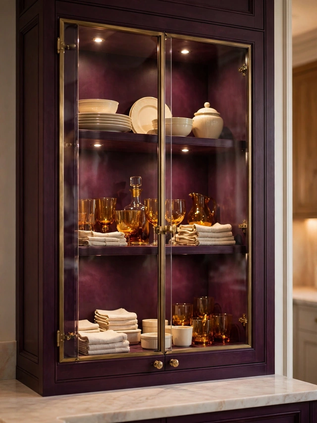 aubergine kitchen