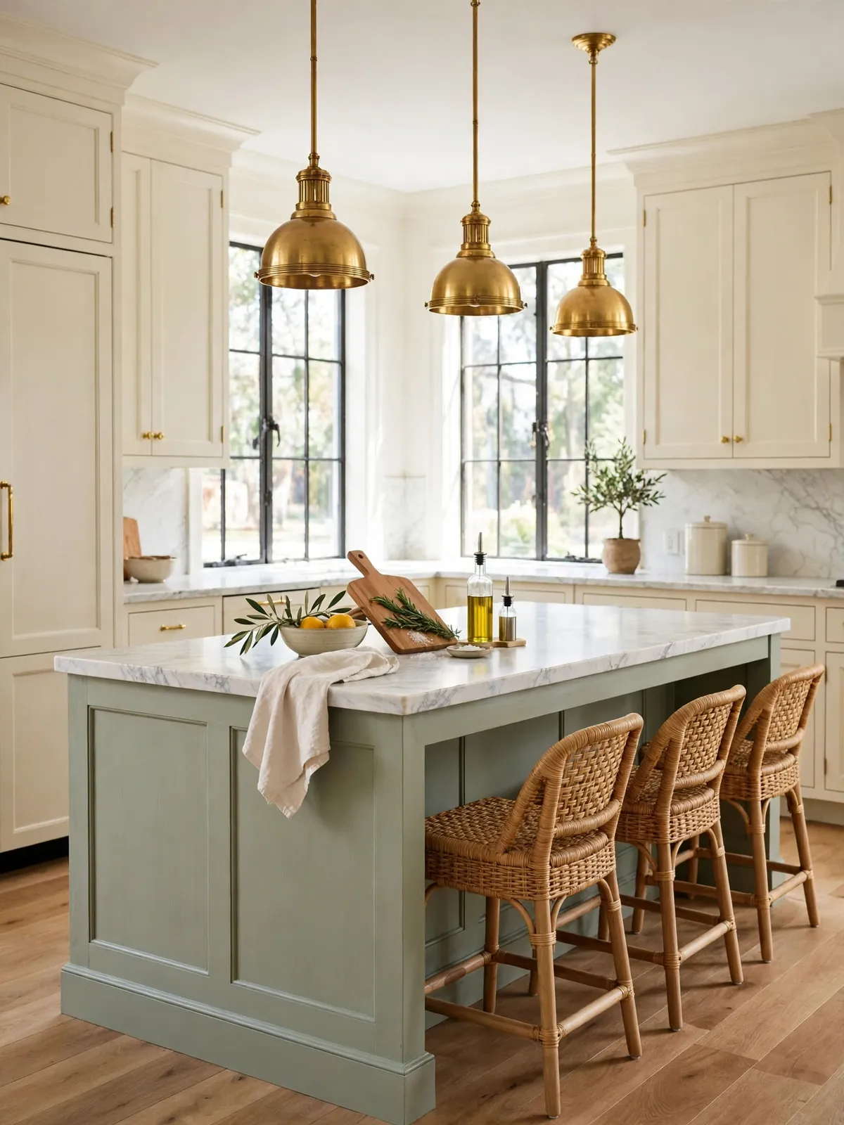 sage green kitchen