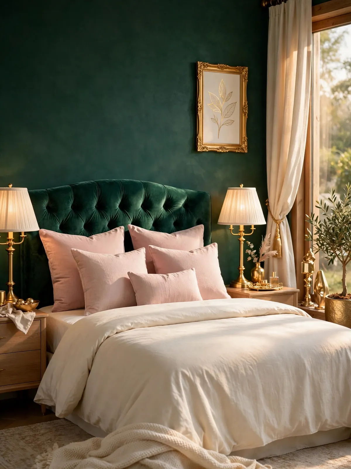 greenery bedroom ideas