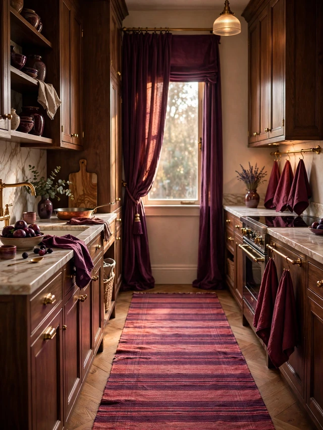 aubergine kitchen