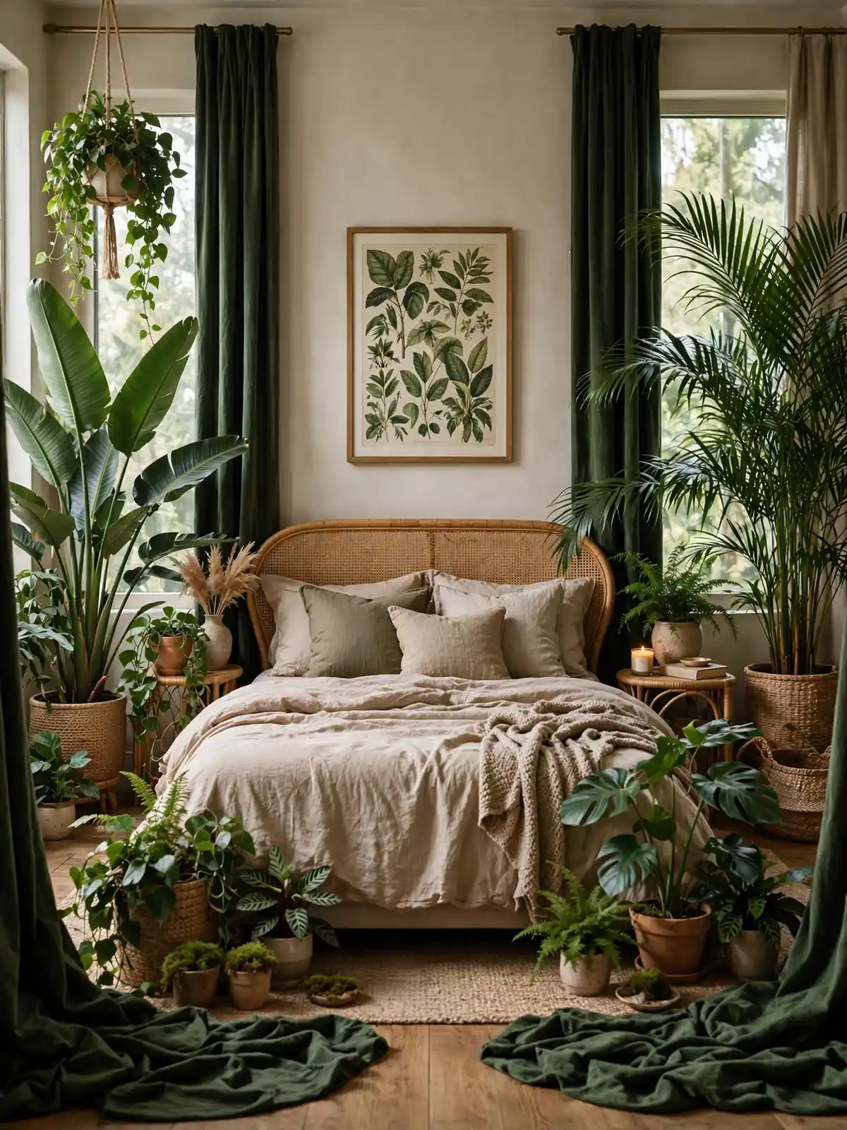 greenery bedroom ideas