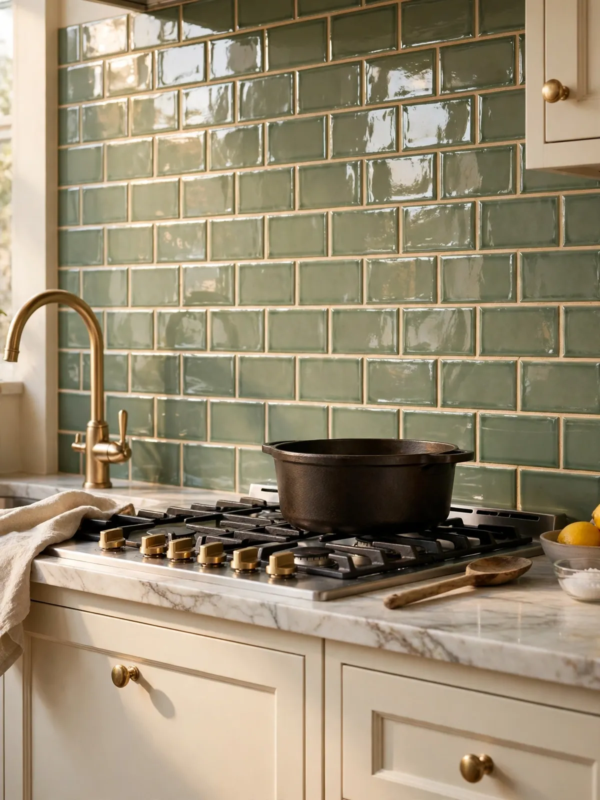 sage green kitchen