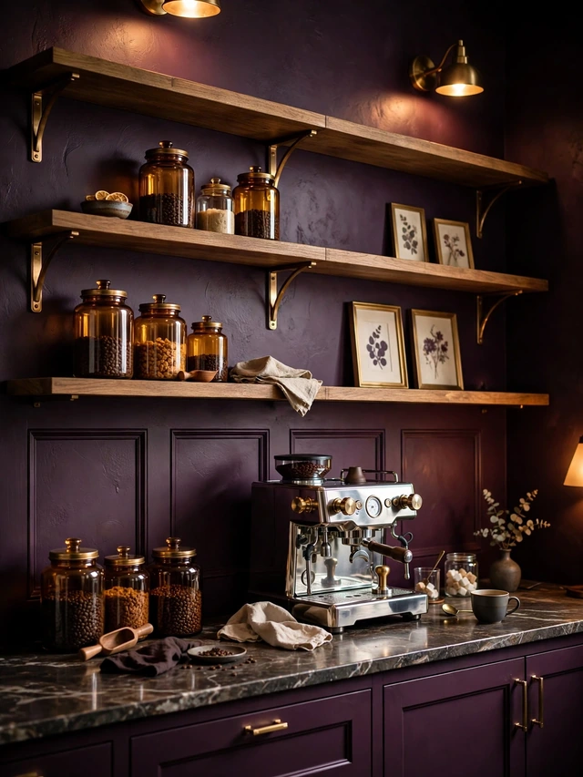 aubergine kitchen