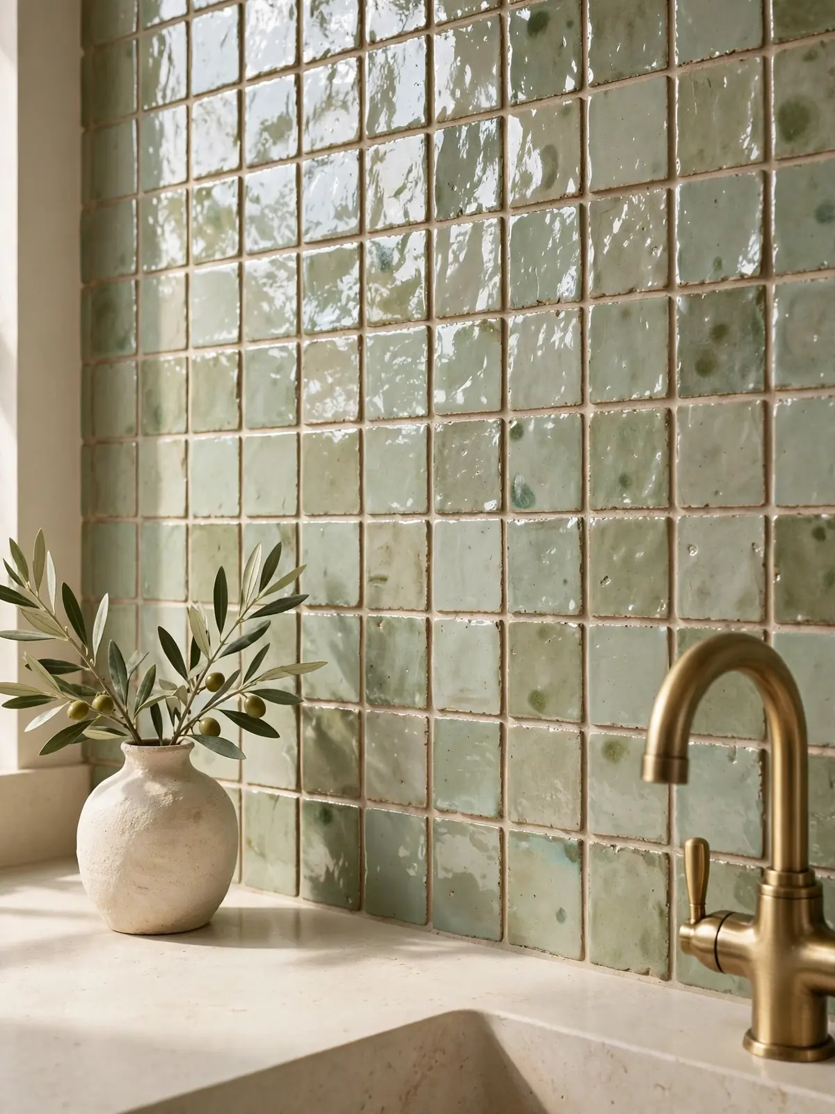 sage green kitchen