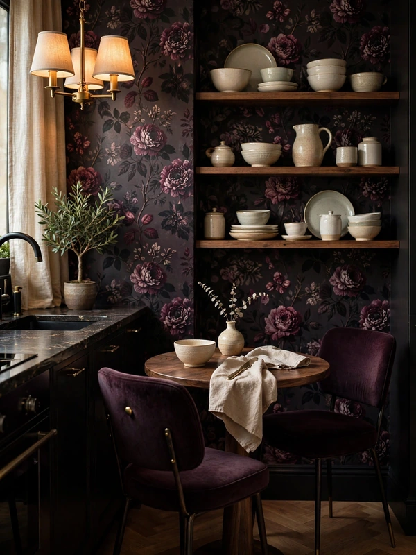 aubergine kitchen