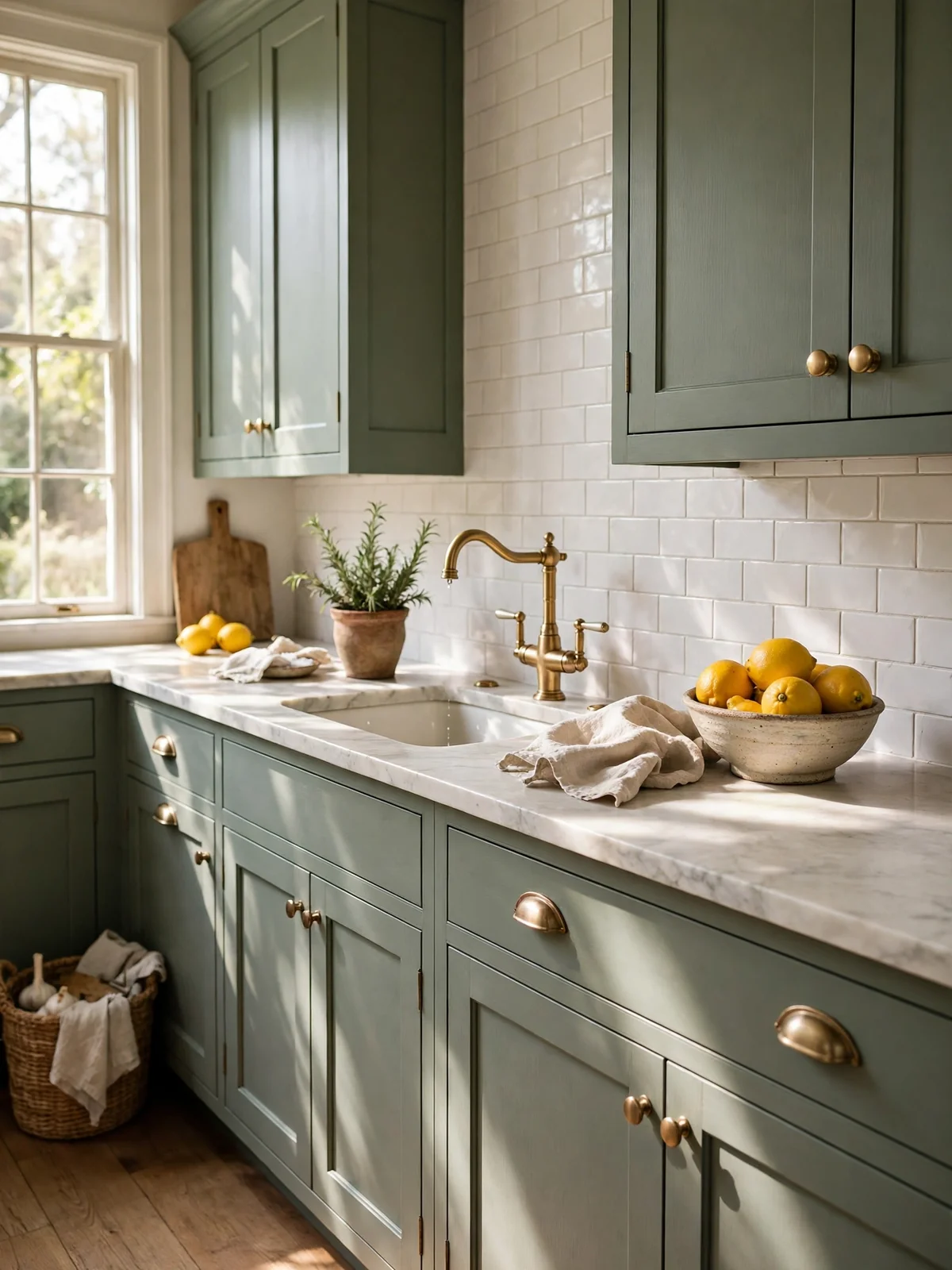 sage green kitchen