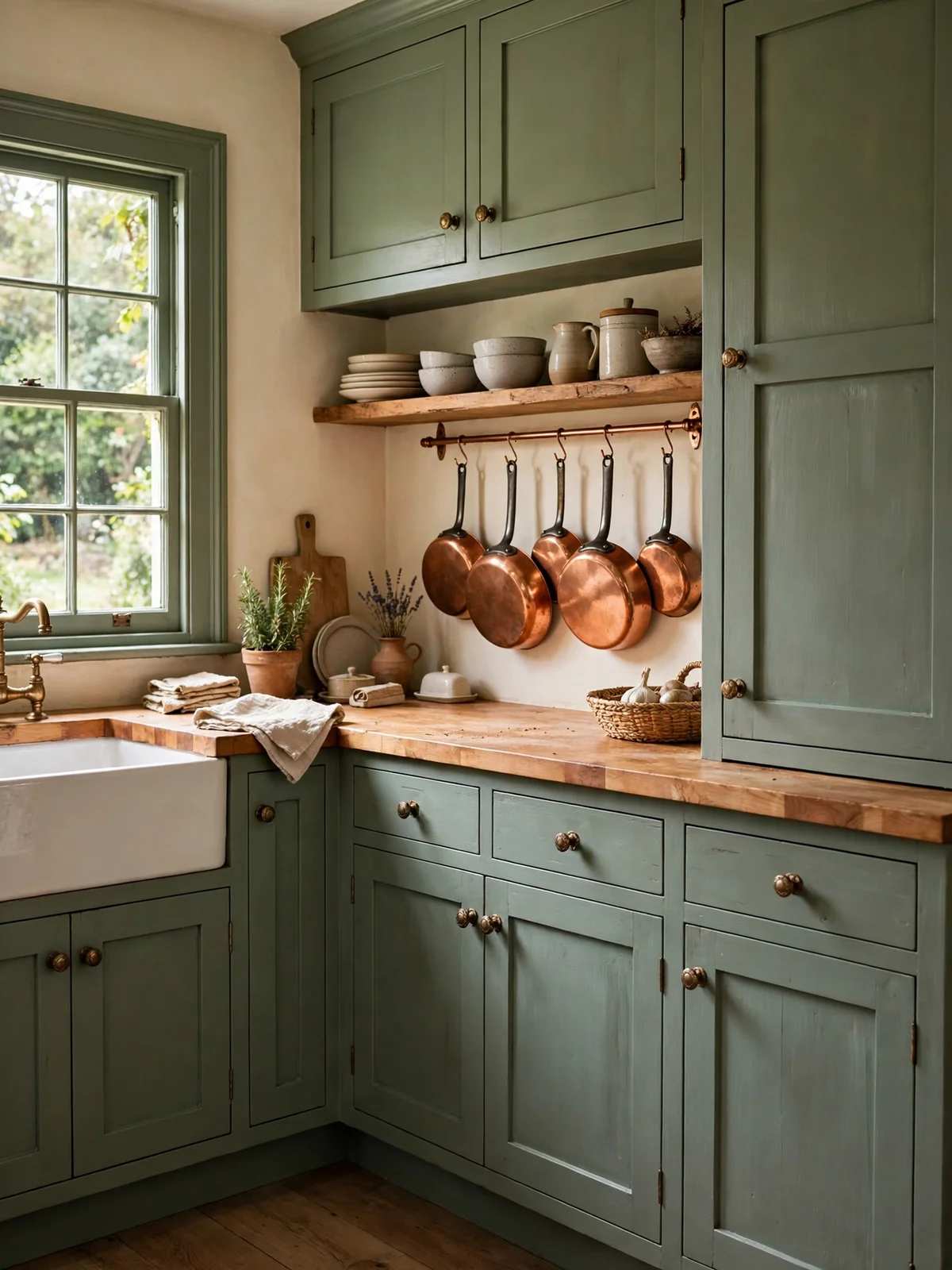 sage green kitchen