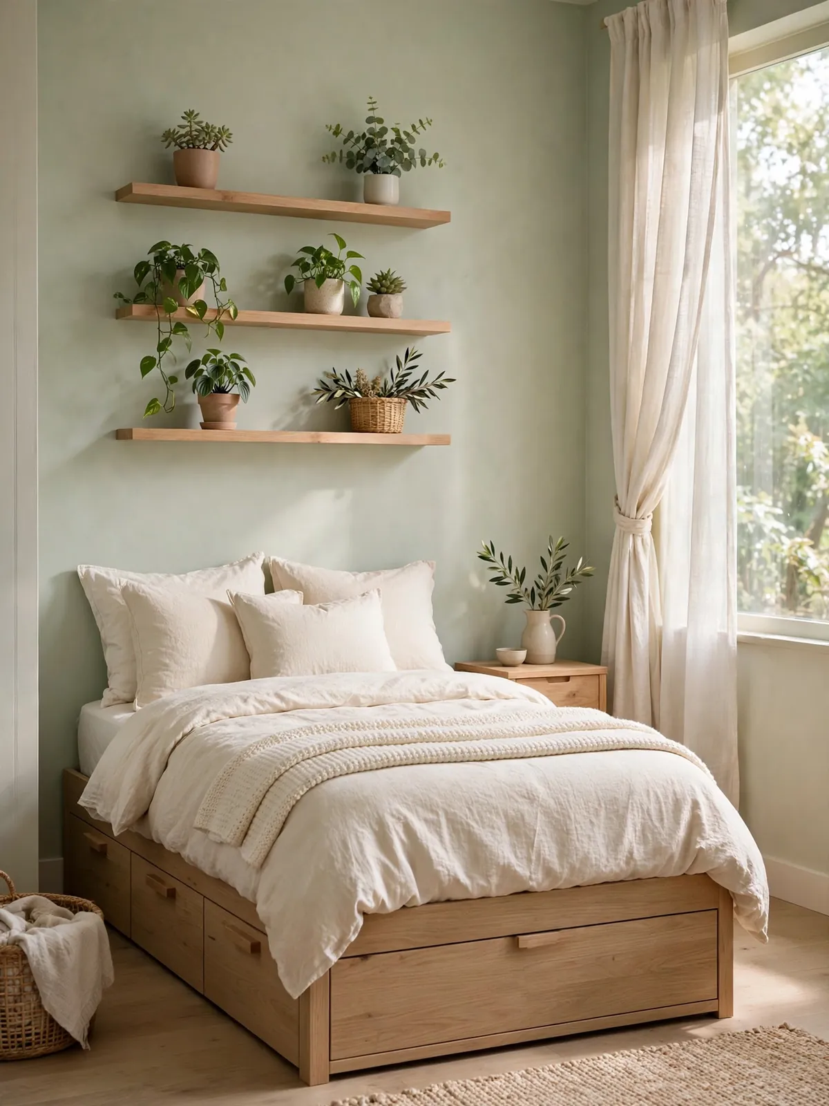greenery bedroom ideas