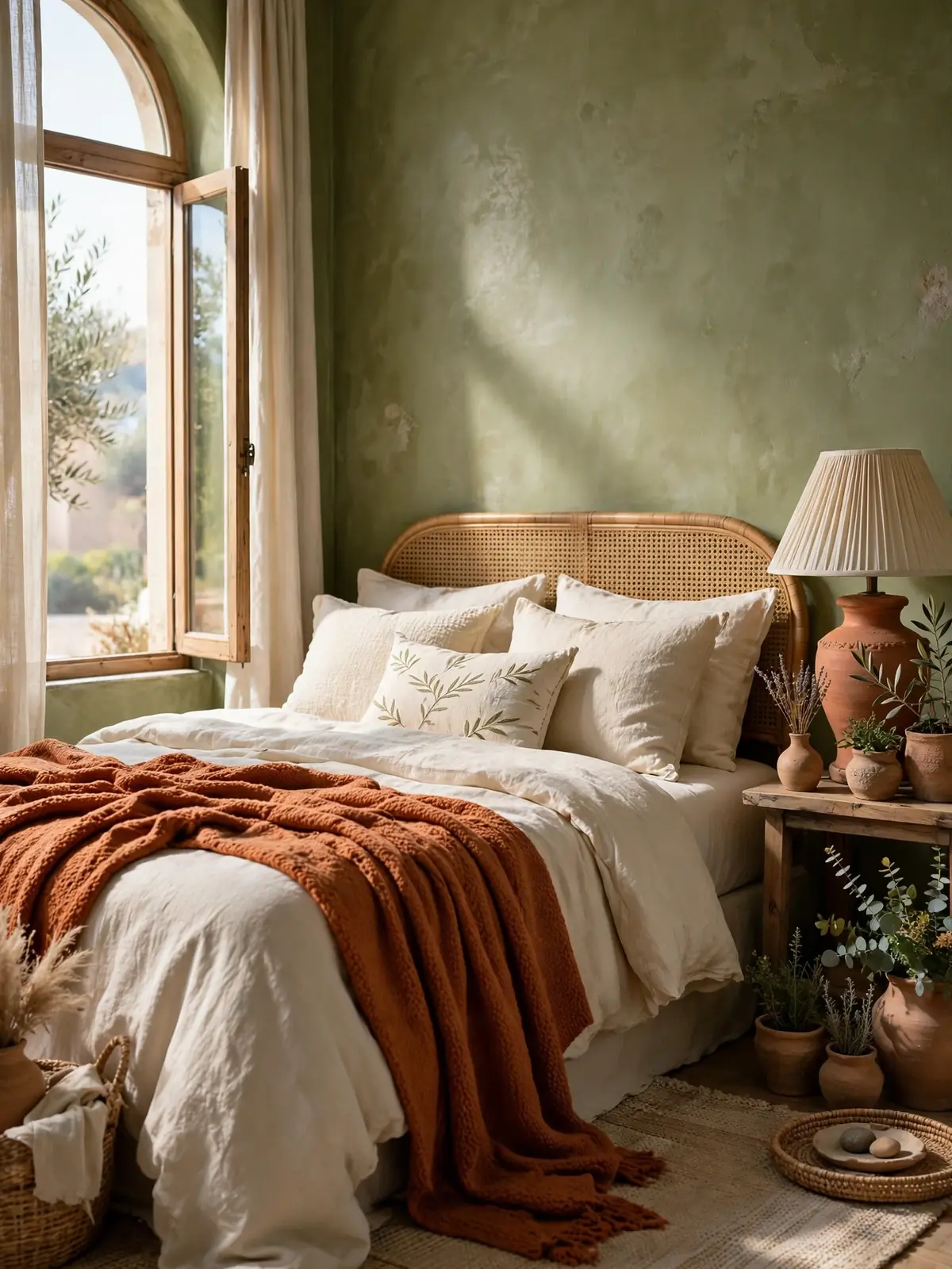 greenery bedroom ideas