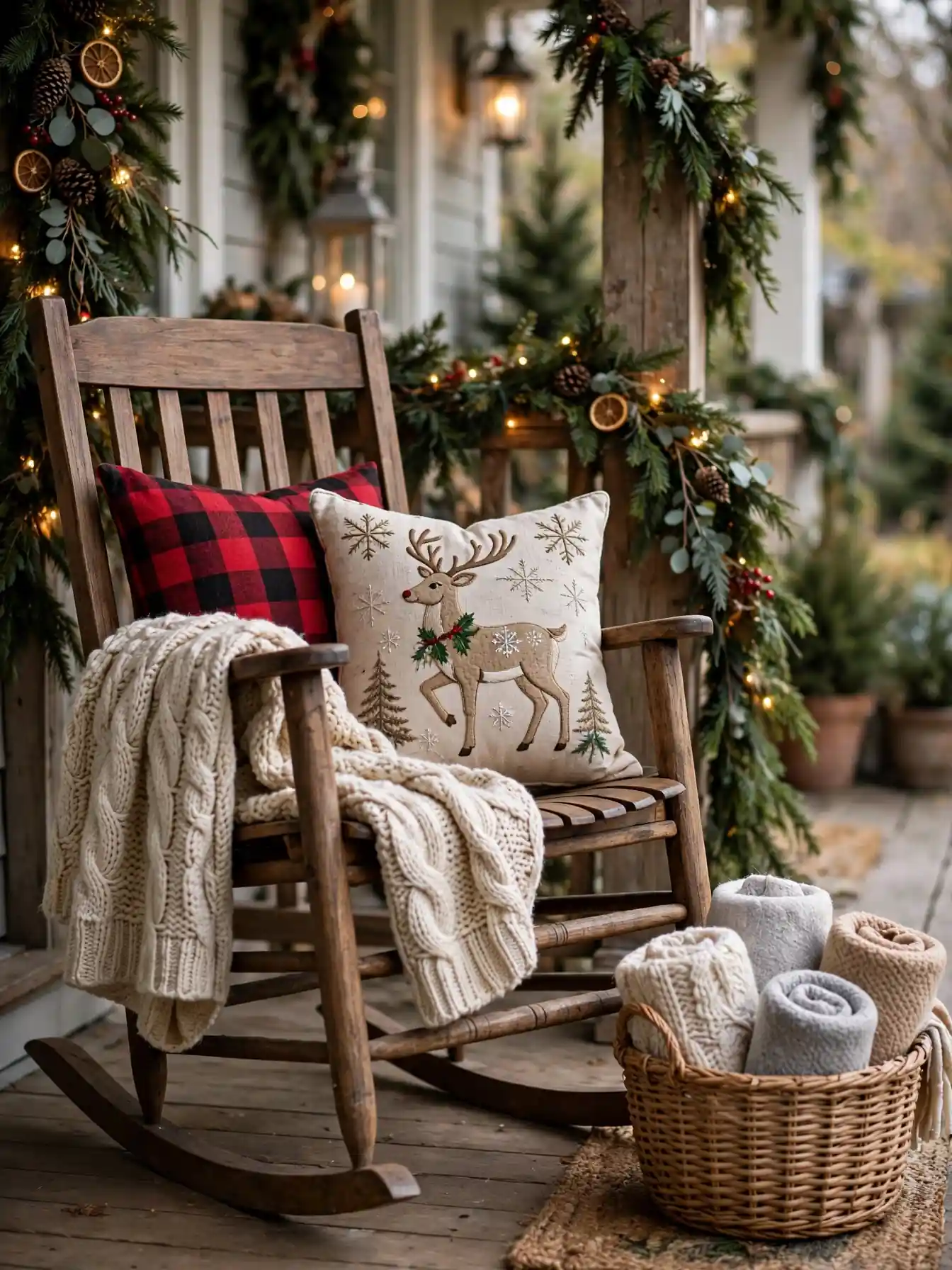 15 Festive Christmas Porch Decor Ideas to Welcome the Holidays 13 christmas porch decor