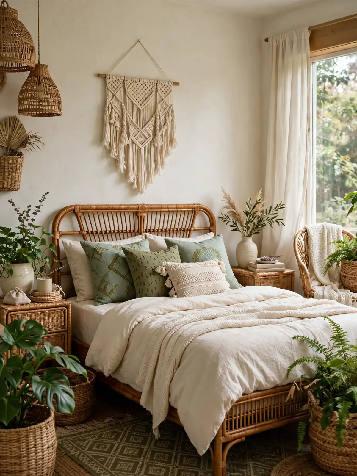 greenery bedroom ideas