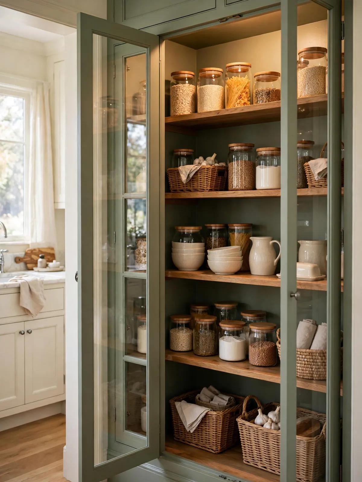 sage green kitchen