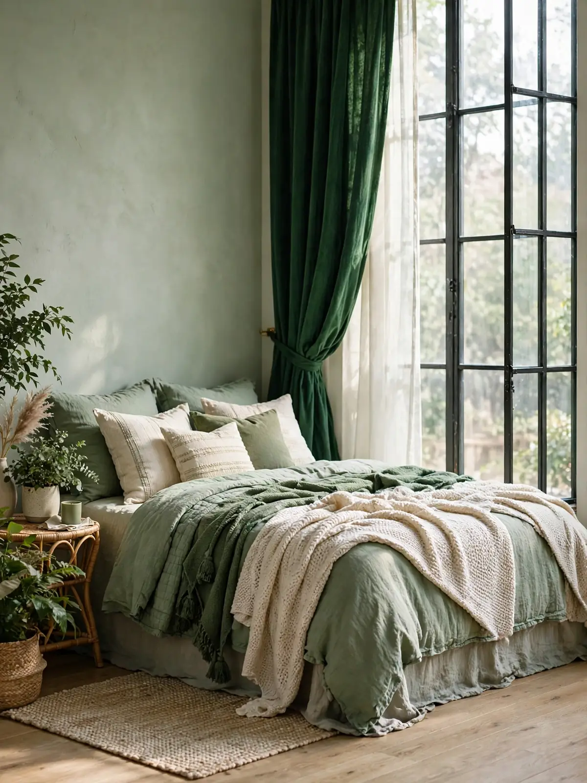 greenery bedroom ideas