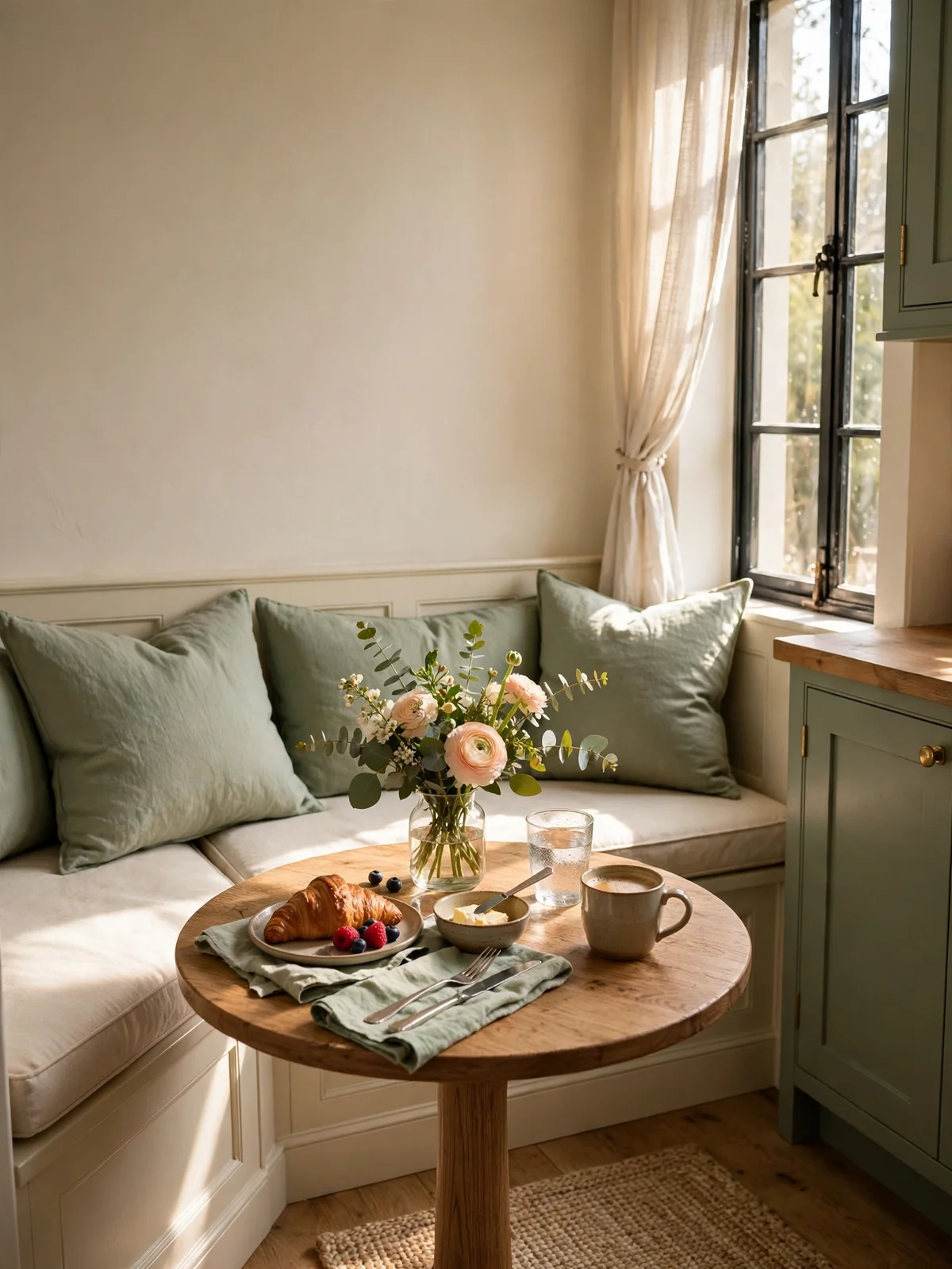 sage green kitchen