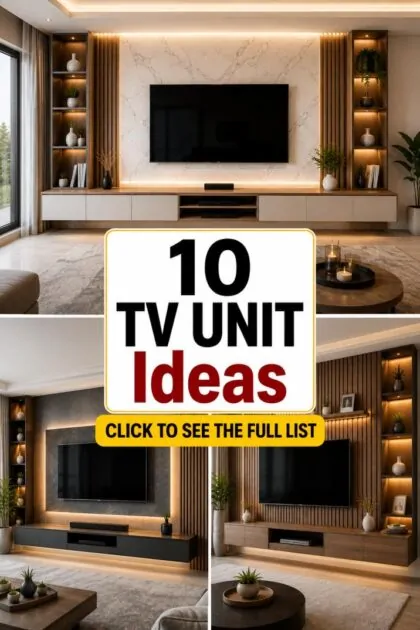 10 Amazing TV Unit for Living Room Ideas: The Ultimate Guide to a Stylish Space 21 TV Unit for Living Room