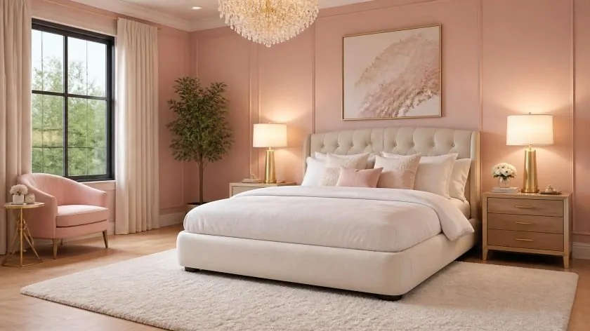 Pink room decor