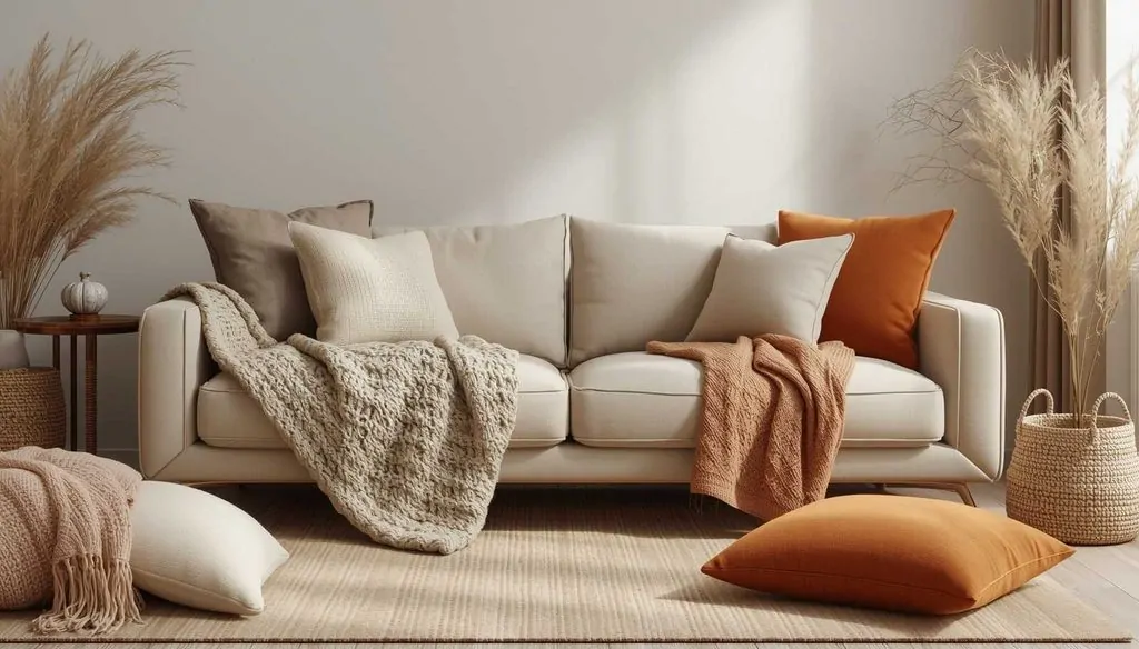 Layered Textures for a Cozy Fall Living Room image