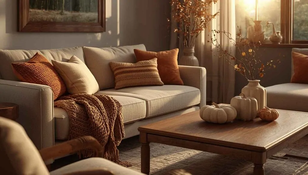 Cozy Fall Living Room Decor Ideas image 12
