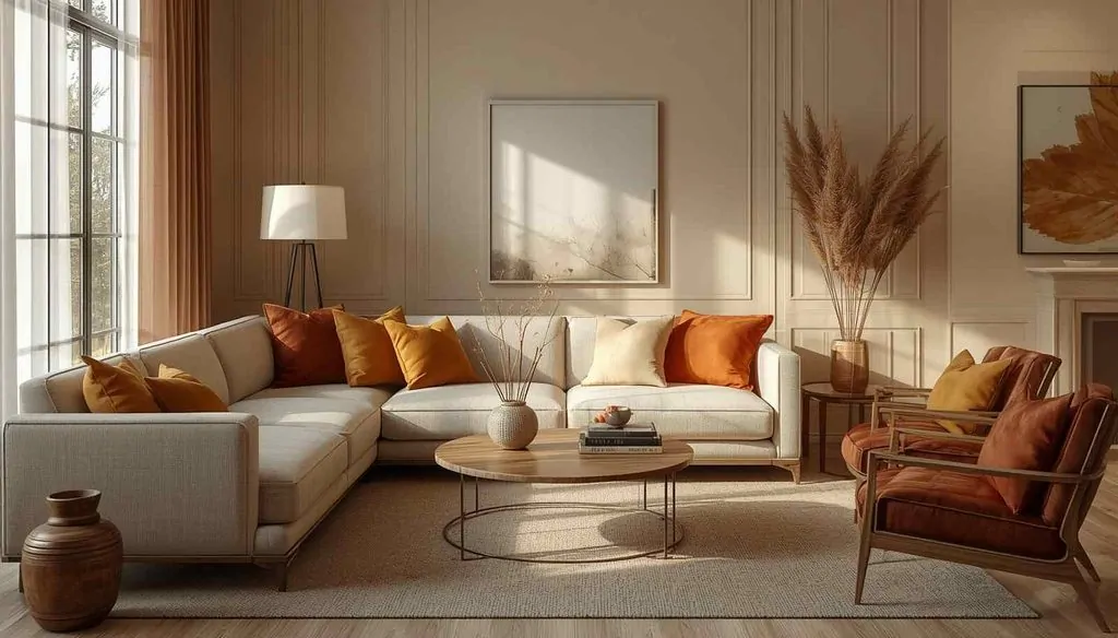 Warm Fall Colors for Living Room Decor Fall Living Room Decor