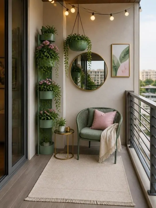 Creative Balcony Decor Ideas for Small Apartment Walls image 230