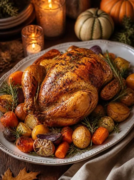 Garlic Herb Roast Chicken Fall Dinner image 254