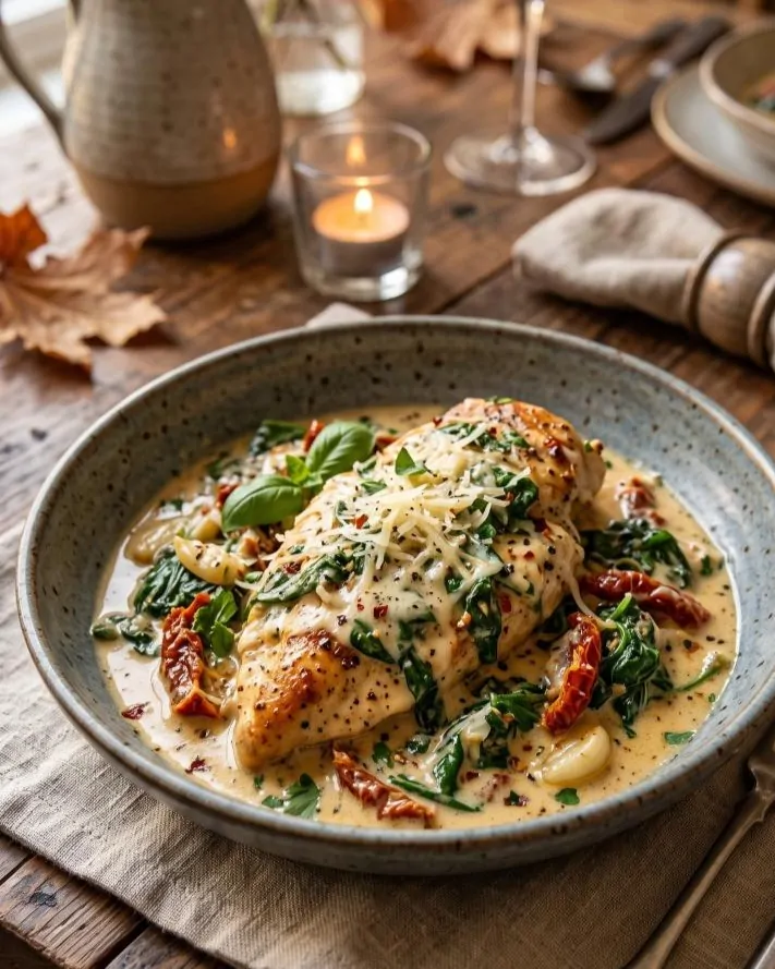 Creamy Tuscan Chicken Fall Dinner image 255