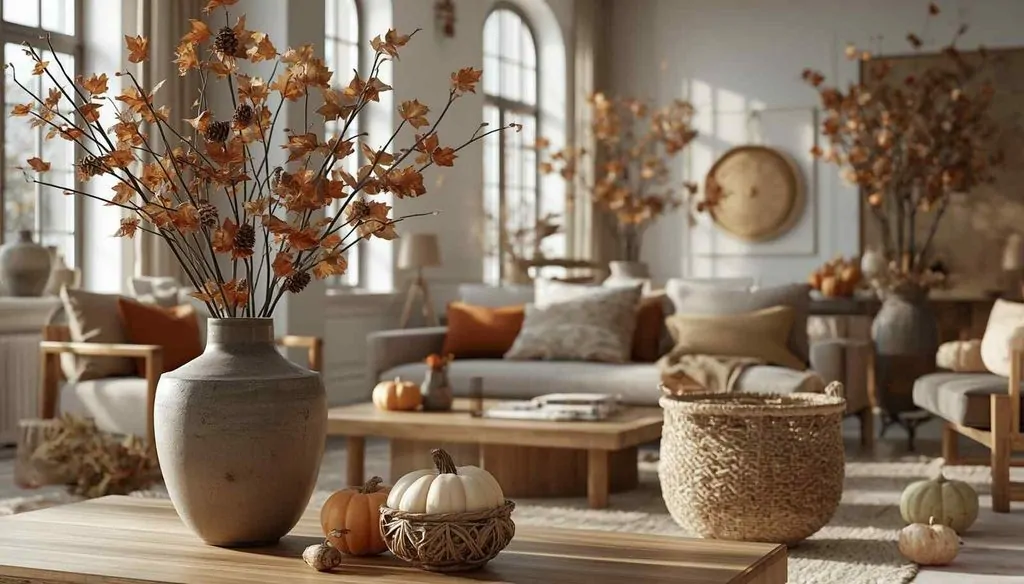 Natural Elements in Fall Living Room Decor image 4