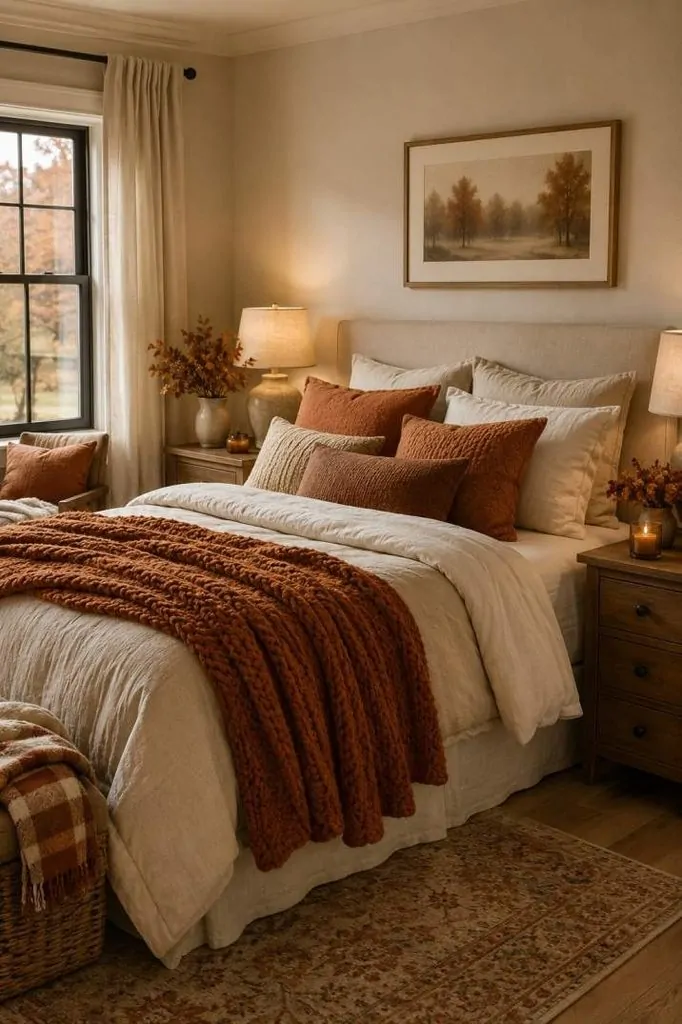 fall bedroom decor