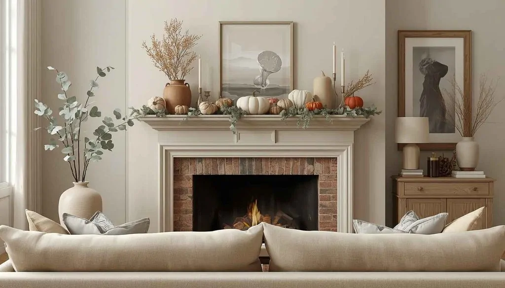 Fall Fireplace Mantel Decor image 6