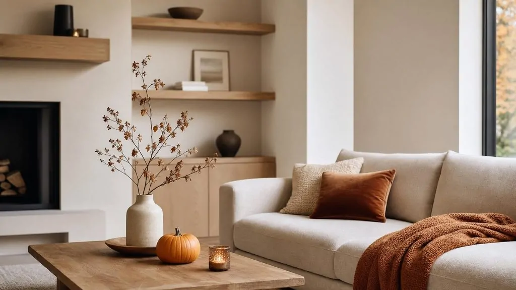 Minimal Fall Decor for the Living Room image 7