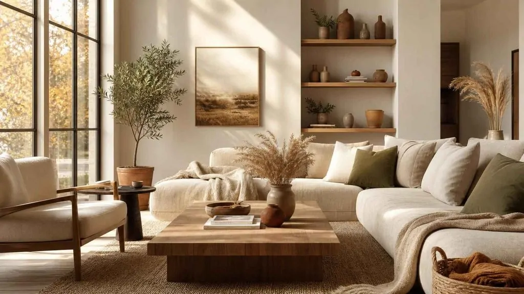 Modern Minimal Fall Living Room Decor image 9