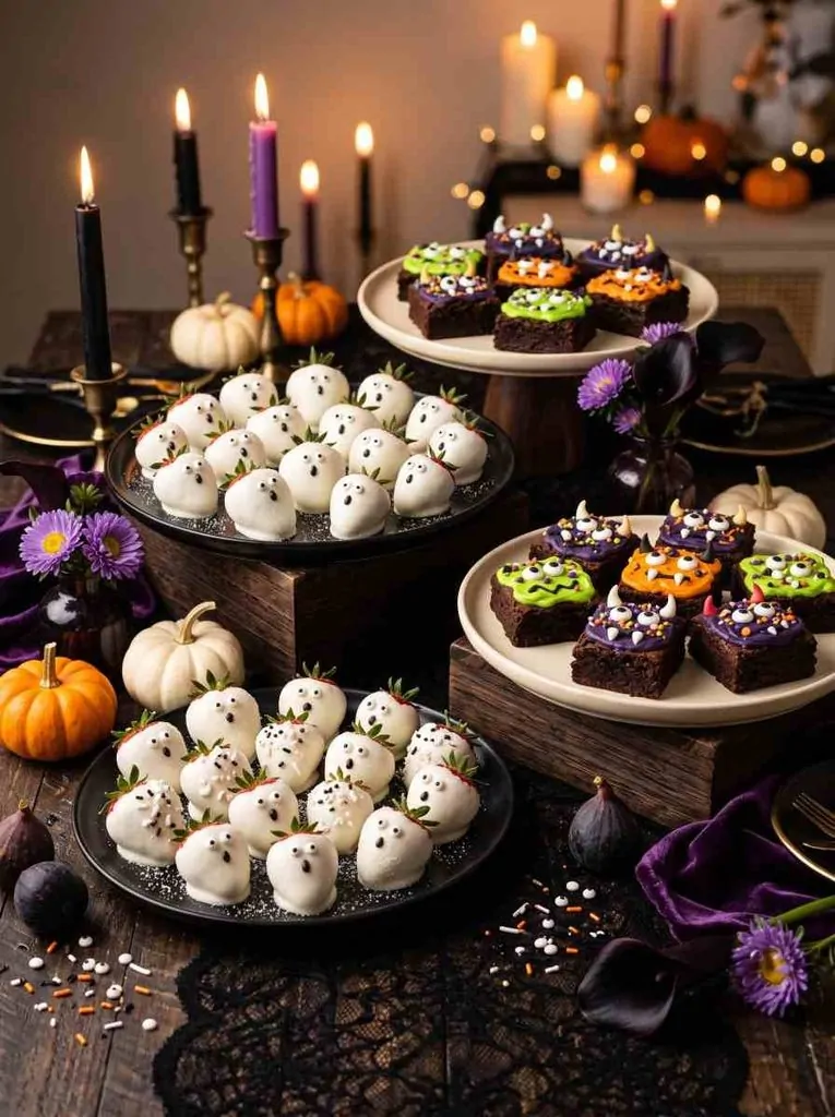 Ghost Strawberries and Monster Brownies image 15