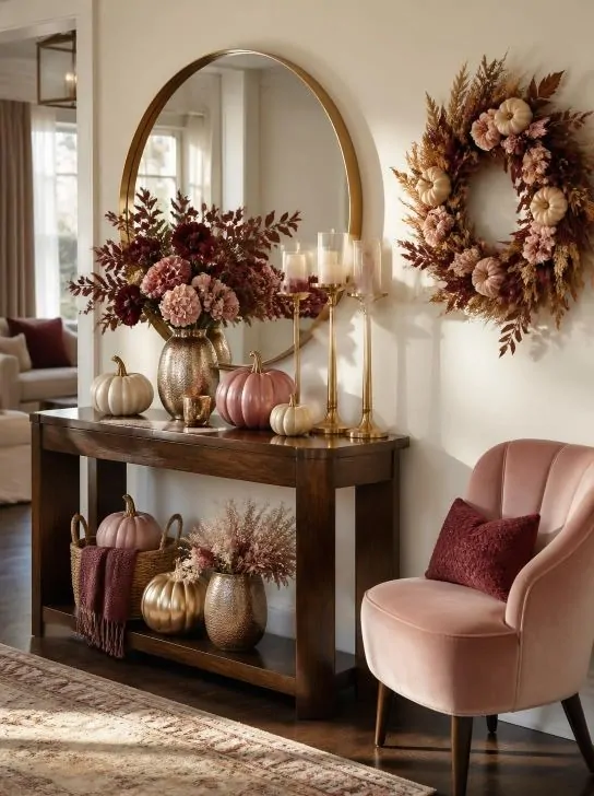 Elegant Thanksgiving Entryway Decor image 170