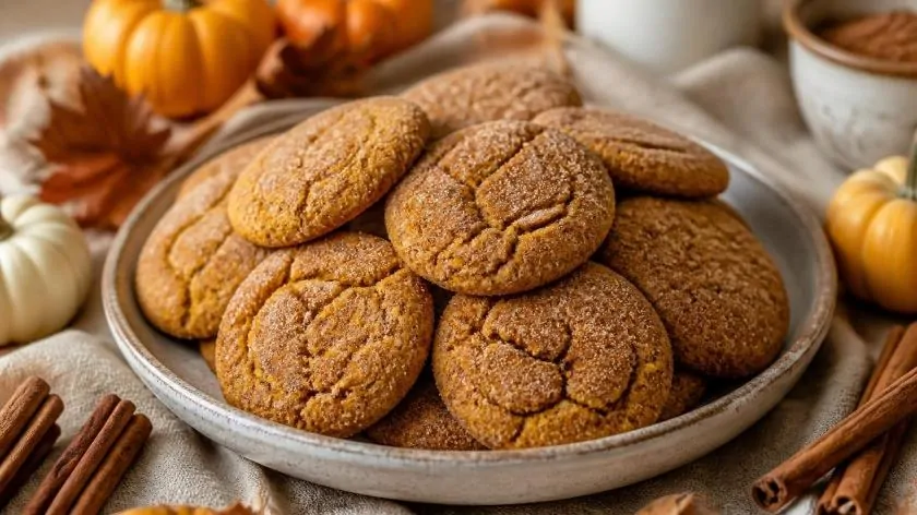  pumpkin snickerdoodle cookies