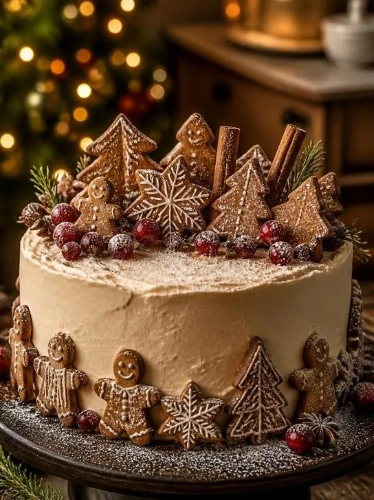 Gingerbread Christmas cake