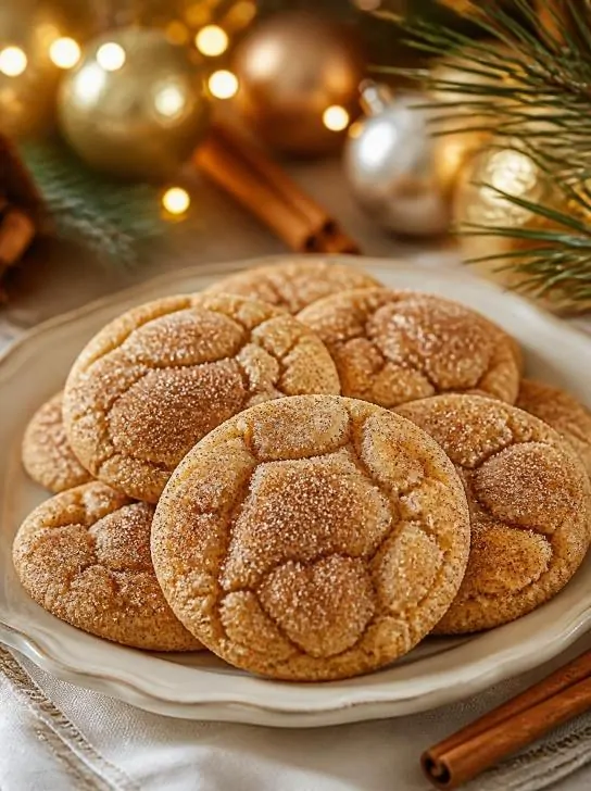 Snickerdoodle Christmas cookies