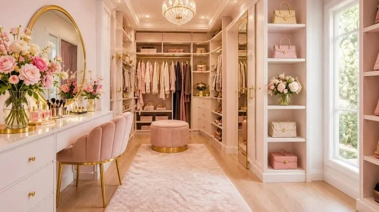 10+  Girly Small Walk-In Closet Ideas: Dreamy Designs, Smart Layouts & Chic Storage for Women